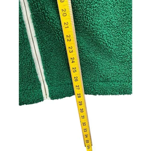 Lilly Pulitzer Sherpa Pullover Cozy Half Zip Pockets Green Size Small - Picture 14 of 14